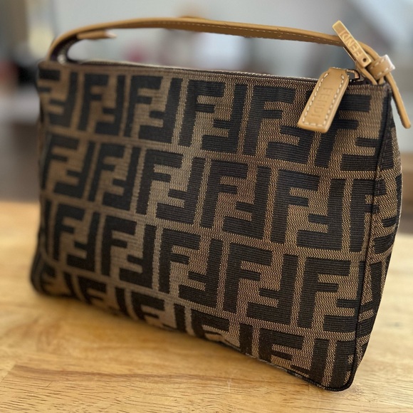 Fendi Handbags - ❗️SOLD❗️Authentic Fendi Monogram canvas purse Satchel/Top Handle Bag Fendi zucca